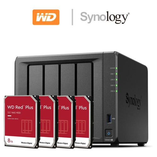 Synology DS923+ 32TB 나스 WD RED Plus 8TB x 4EA NAS HDD